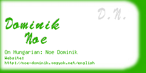 dominik noe business card